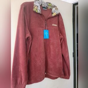 Columbia Brick Red Fleece Jacket